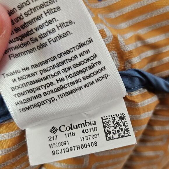 Columbia Interchange Thermal Coil Quilted Jacket Teal Blue Full Zip Womens L - Picture 6 of 6